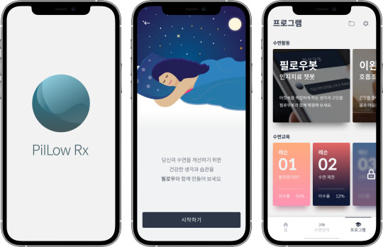 웰트의 디지털 치료제 '필로우(Pillow) Rx'. 웰트 제공